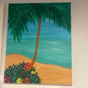 Palm tree wall art
